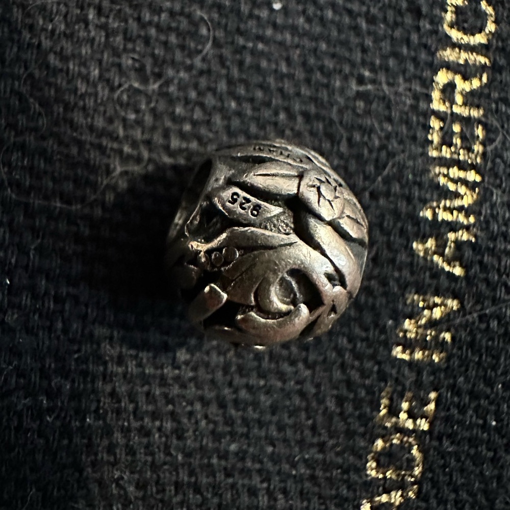 Pandora Silver 21 twenty one Decorative Charm , 925 silver , twist or slide on - Picture 3 of 3